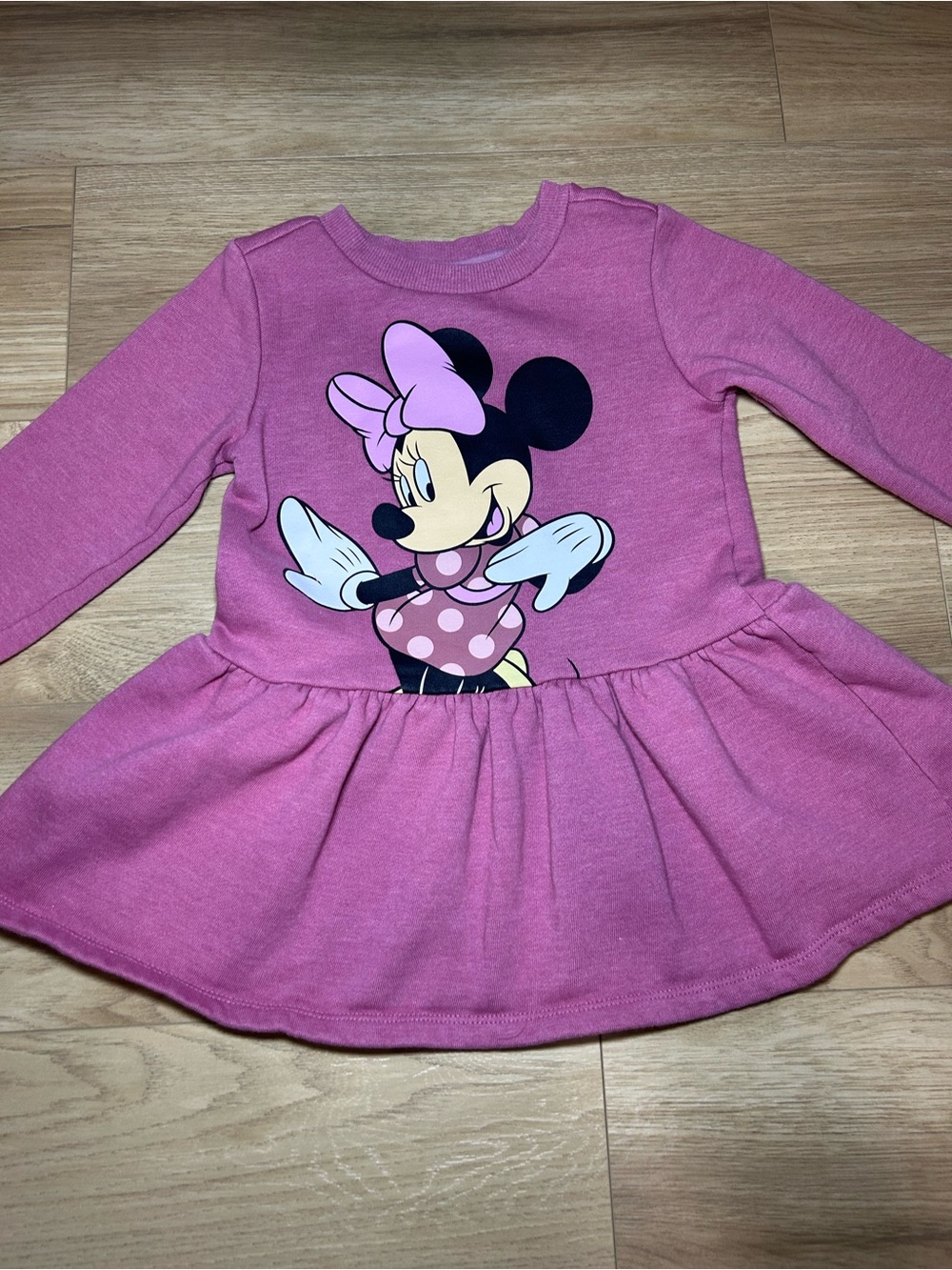 Joe Fresh Pink Minnie Mouse Peplum Dress